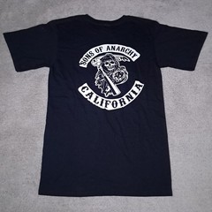 Sons Of Anarchy SOA T-shirt Adult Small Black Reaper Samcro Motorcycle Skull Vtg