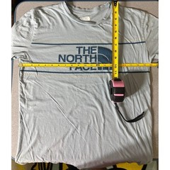 The North Face Standard Fit T Shirt Mens Medium Light Blue Graphic Spellout Logo