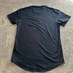 BYLT Shirt Men Medium Black Solid Drop Cut Lux Basic Tee Essential Crew Neck M