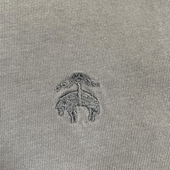 Brooks Brothers Shirt Mens 2XL Gray Long Sleeve Henley Golden Fleece Logo Tee