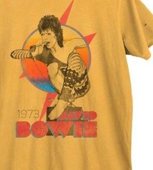 Rare David Bowie 1973Cotton Gift For Fan Yellow All Size 100% cotton US25H283