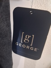 Men’s Shirts, (New w/tags), George, Gray Pullover /Short Sleeve Tee, 2XL