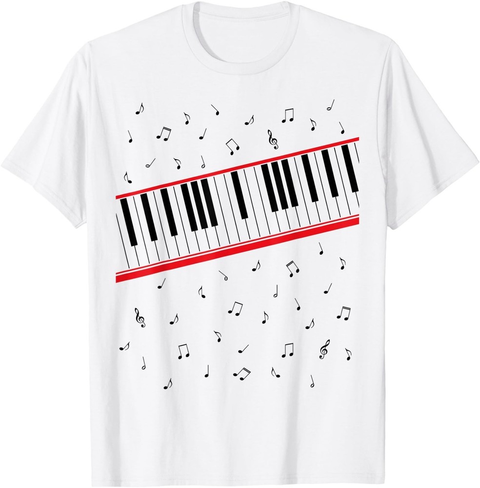 Retro 1980s Beat It Piano Beat Music Cosplay Keyboard Player Kid Adult T-Shirt