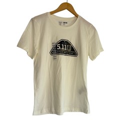 5.11 Tactical Purpose-Built Gear Graphic T-Shirt Mens Medium Cream Off-White