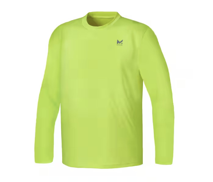 Mission 5494 Hi Vis Yellow XL Long Sleeve Cooling Shirt UPF50 Workwear