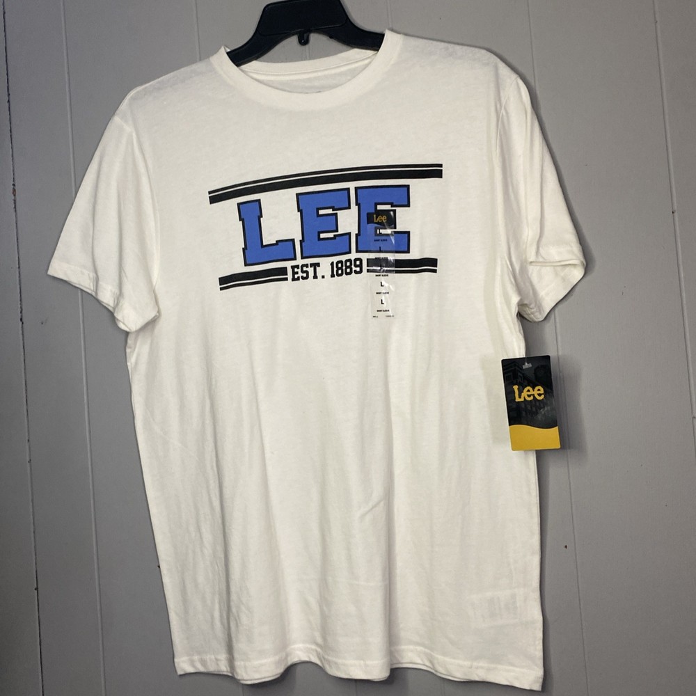 Lee Jeans T Shirt Mens Large NWT White Light Weight L