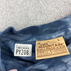 Vintage The Mountain Shirt Mens Large Blue Long Sleeve Wolves Tie Dye Nature Tee