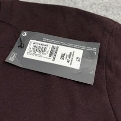 M&S T Shirt 2XL Regular Fit Mens Dark Burgundy New With Defects XXL 47-49in