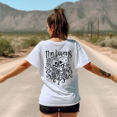 The Lovers Shirt, Valentines Day T-Shirt, Skeleton Tee, Gift for her