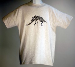Stegosaurus Skeleton T-Shirt – Multiple Colors and Sizes