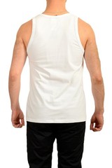 Versace Men’s White Crewneck Sleeveless T-Shirt Tank Versace Sz 8 US 2XL IT 56