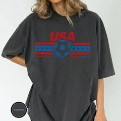 Vintage USA Soccer World 26 T-Shirt, USA Football Fan Shirt