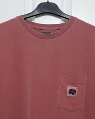 Trendsplant Essential Pigment Pocket T-Shirt Red Mens XL Organic Cotton £42 BNWT