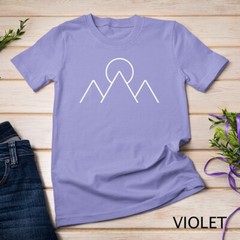 Mountain Nature Minimal Geometric Hiking Camping Hiker Gift Unisex T-shirt