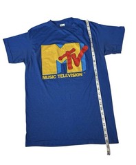 VTG Original MTV Music Television T-Shirt Promo 80s Shirt Single Stitch USA READ