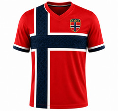 Custom Norway Soccer Jersey Personalized Name Number Football Shirt