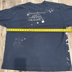 Star Wars Men Shirt Large Blue Episode 4 IV Graphic Short Sleeve Crew Neck Tee