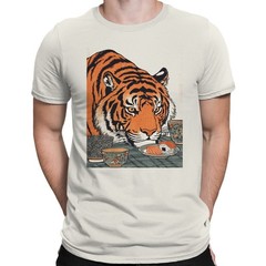 Vintage Tiger Sushi Art Men’s T-shirt
