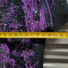 VTG 93 Liquid Blue Disneyland XXL Constellation Astrology Glow Shirt USA NWT AOP