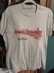 Vintage Buffalo New York Graphic T Shirt Screen Stars Size XL Made In USA