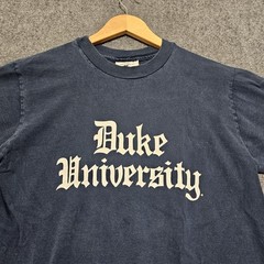 Vintage 80s Duke University T Shirt Size Medium RARE Cotton Exchange USA made