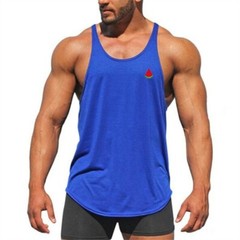 MENS PLAIN GYM VEST BODYBUILDING MUSCLE STRINGER VEST BACK TOP SINGLET SHIRTS