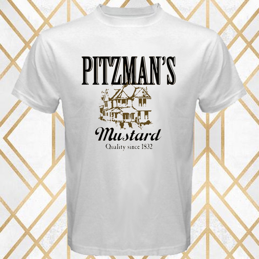 Pitzman’s Mustard Since 1832 Men’s Black Size S – 5XL