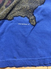 Vintage SUN SPORTSWEAR T-Shirt Blue XL Corvette Girl Beachwear Beach 90s