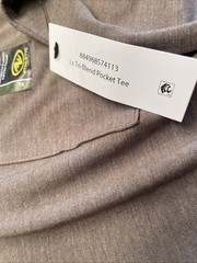 Athletic Works Men’s Taupe Long Sleeve Crew Neck Pocket Tee Size XL New With Tag