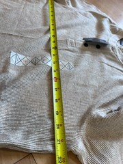 St. John’s Bay NWT Mens XL Henley Shirt Oatmeal Beige Thermal Waffle Knit Casual