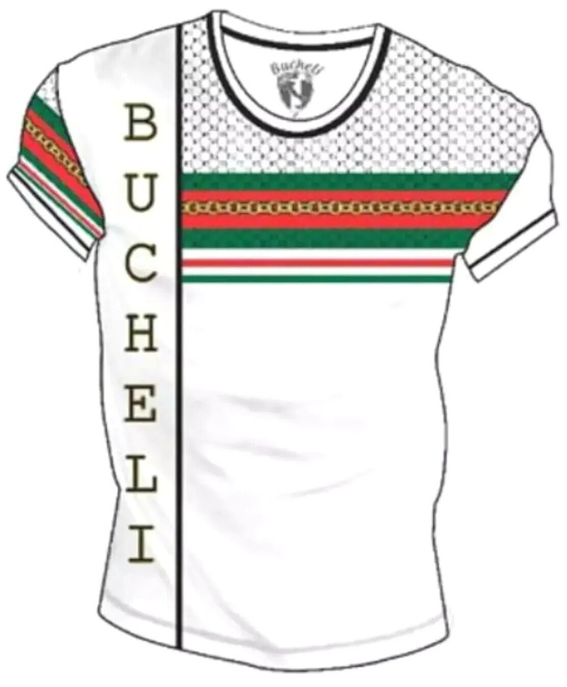 Men’s Bucheli T Shirt,Italian Style,Cotton,Slim Fit,Stretch L…A10.