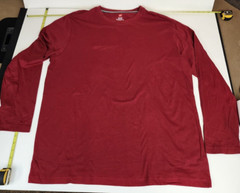 Lot 3Hanes t-shirt Mens XL Shirts 1 Short /2 Long Sleeve Hanes Striped Red White