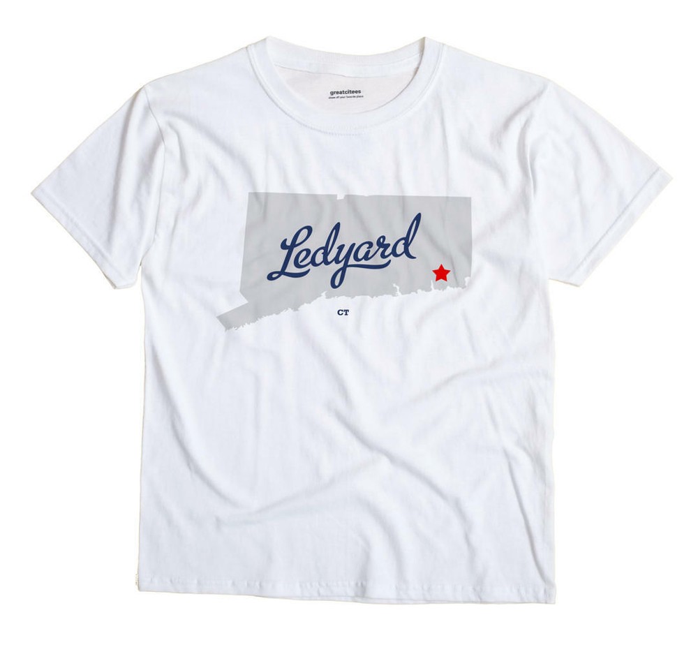 Ledyard Connecticut CT T-Shirt MAP