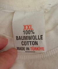 MEN’S TSHIRT TURKIYE XXL COTTON NWOT EMBROIDERED LOGO