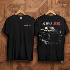 Chevy 454 SS Dual Threat OBS Trucks Graphic Tee Hell Star Car Enthusiast T-Shirt