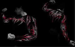 Breathedivinity Striped high-elastic sports tight long-sleeved shirt