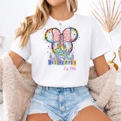 Personalised 40th Disney Birthday Queen Party Women TShirts 1986, hello 40 disn