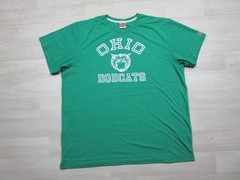 Homage Ohio University Bobcats T Shirt Adult (2XL) Retro College Print Mascot