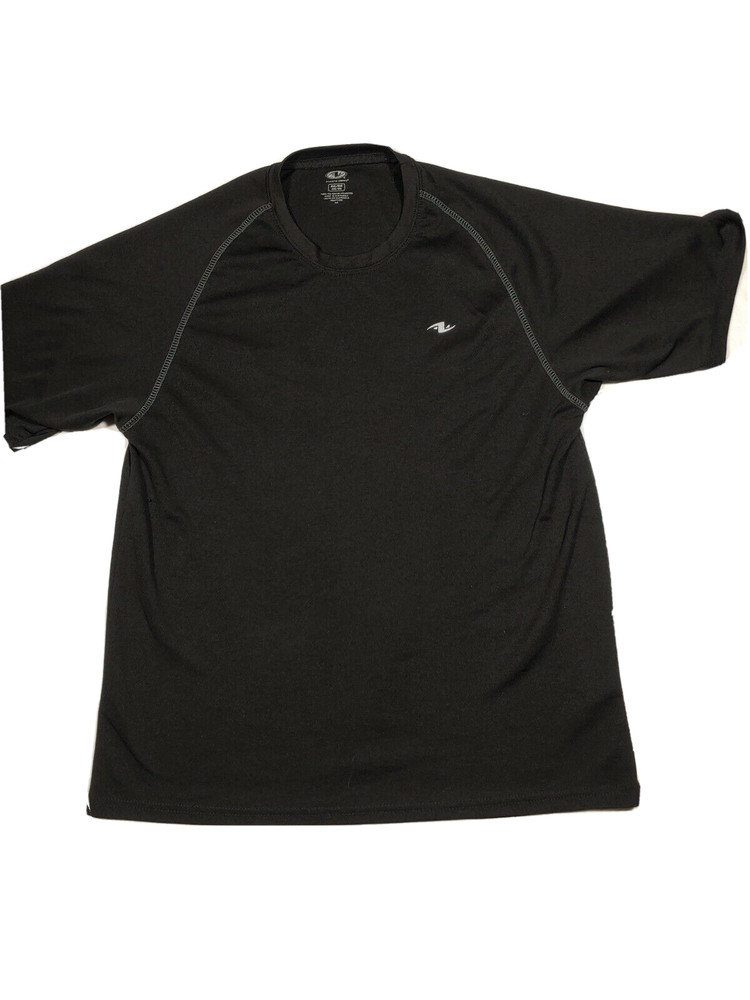 Athletic Works T Shirt Mens M Black Dry Gym Lightweight Breathable Running