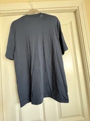 New Stafford Medium Solid Navy Blue Super Soft Crew Neck Short Sleeve T-Shirt