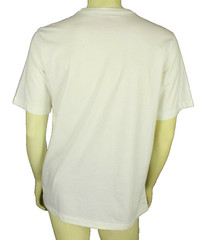 Lands’ End Men’s Performance T Shirt White Short Sleeve Size M