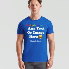 Personalised Unisex Tshirts Uk Customise With Any Text And Photo Longlasting