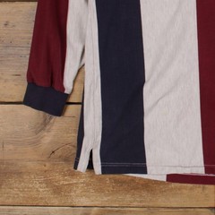 Vintage Chaps Ralph Lauren Rugby Shirt T-Shirt L Mens 00s Striped Preppy
