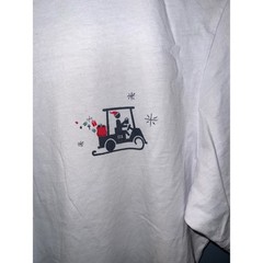 TravisMathew Mens White Christmas Golf Graphic T-Shirt Too Drunk To Drive Small