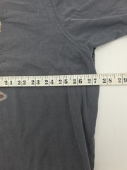 Reel Legends T-Shirt men 2XL Henley Gray Print Logo…#40886