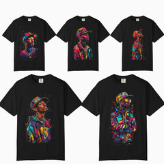Urban Neon Hip Hop Graphic Tee, Comfort Colors T Shirt, Unisex Streetwear Tee