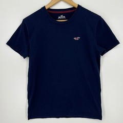 Hollister Mens Must-Have Collection T-Shirt Navy Blue Small Embroidered Logo