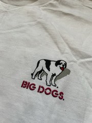 VTG 2000 Big Dogs T-Shirt Putt Up Shut 2-Sided Small / Medium Tiger Woods NWT
