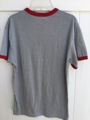 Disney American 1928 Original Unisex Mickey Mouse Gray And Red T Shirt Small