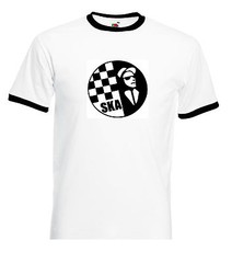 SKA T Shirt – Ringer 2Tone Reggae Mods Rude Boy Tee